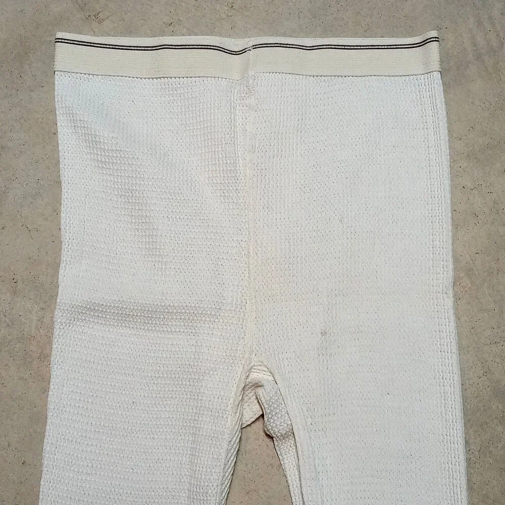 NWT Vintage Sportswear Waffled Thermal Pants Size LARGE Long Johns Made in USA